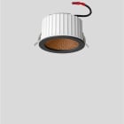 Bega - Plafonnier encastré, pour l'intérieur, Noir satiné · 3000 K