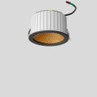 Bega - Plafonnier encastré, pour l'intérieur, Noir satiné · 3000 K