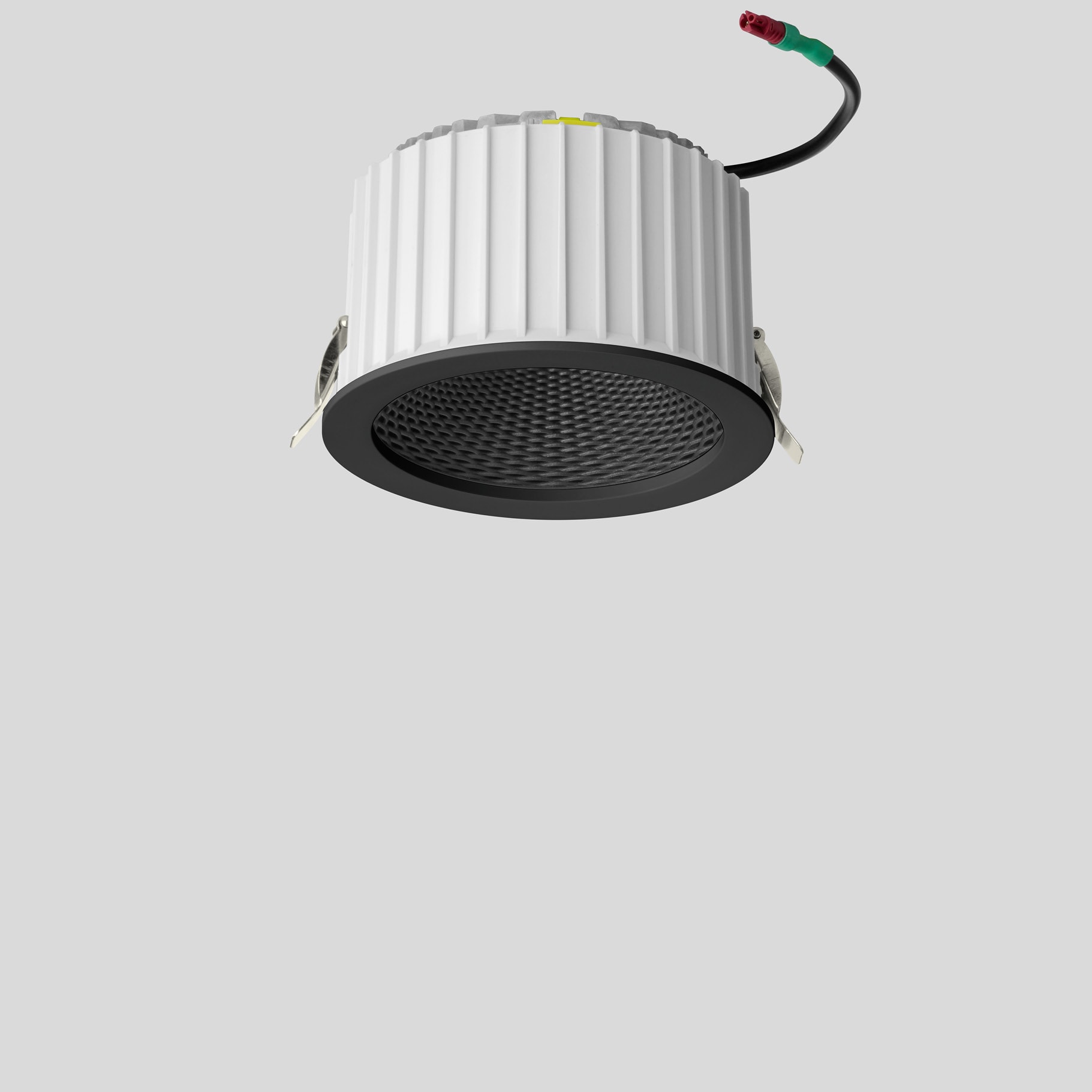 Bega - Plafonnier encastré, pour l'intérieur, Noir satiné · 3000 K