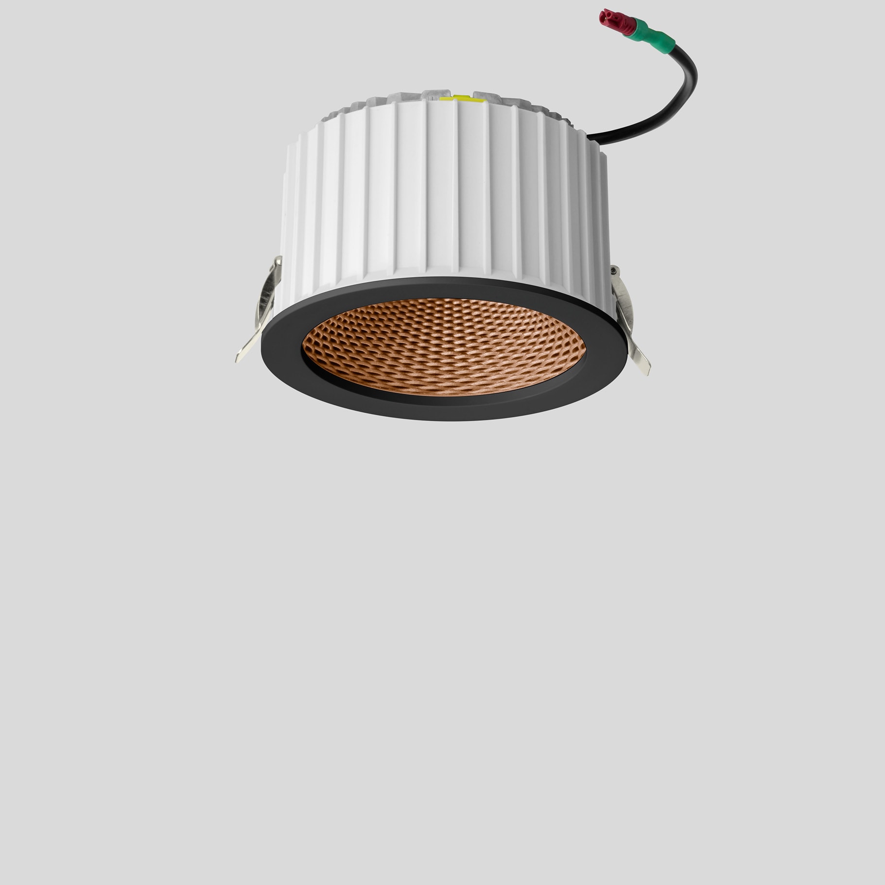 Bega - Plafonnier encastré, pour l'intérieur, Noir satiné · 3000 K