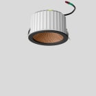 Bega - Plafonnier encastré, pour l'intérieur, Noir satiné · 3000 K