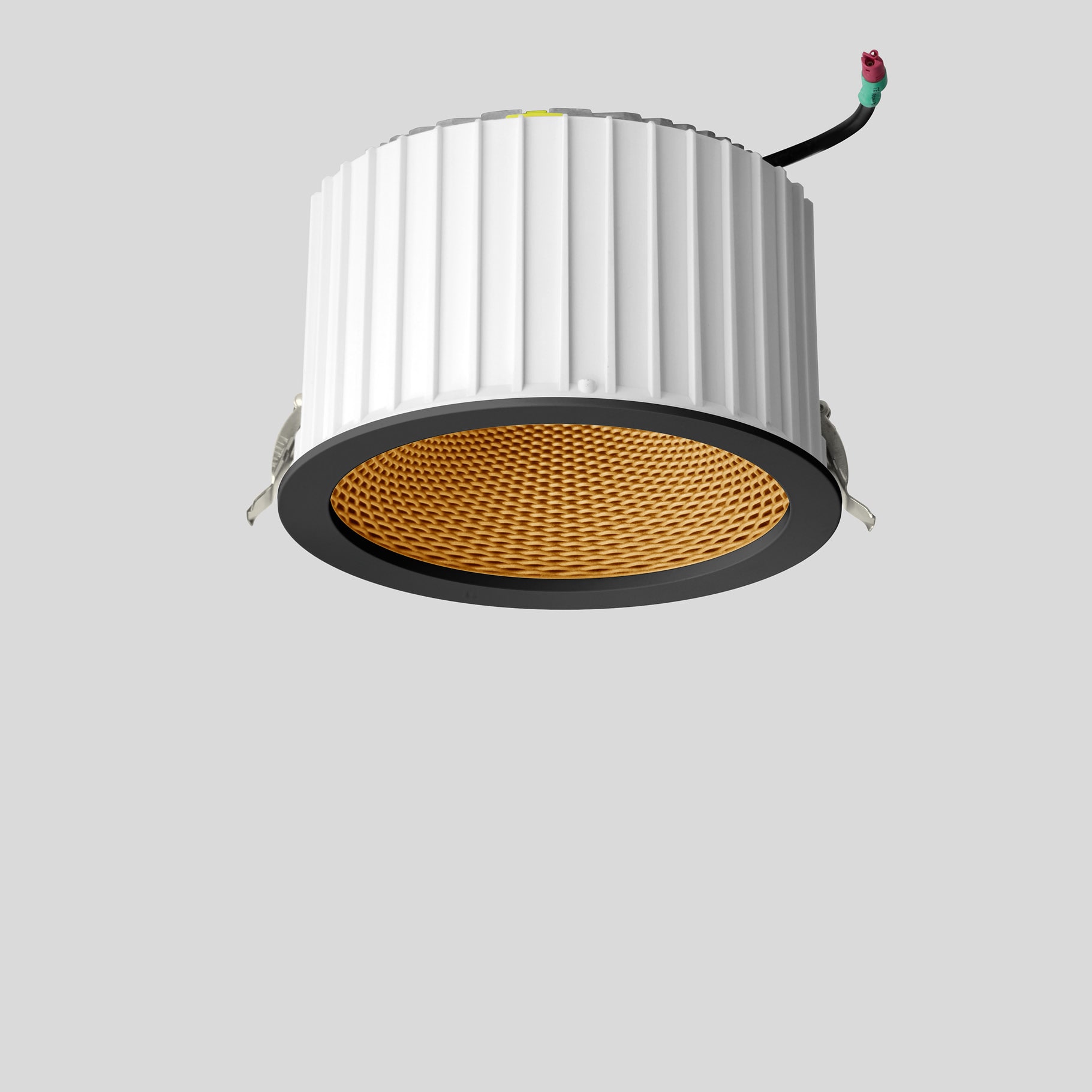 Bega - Plafonnier encastré, pour l'intérieur, Noir satiné · 3000 K