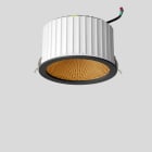 Bega - Plafonnier encastré, pour l'intérieur, Noir satiné · 3000 K