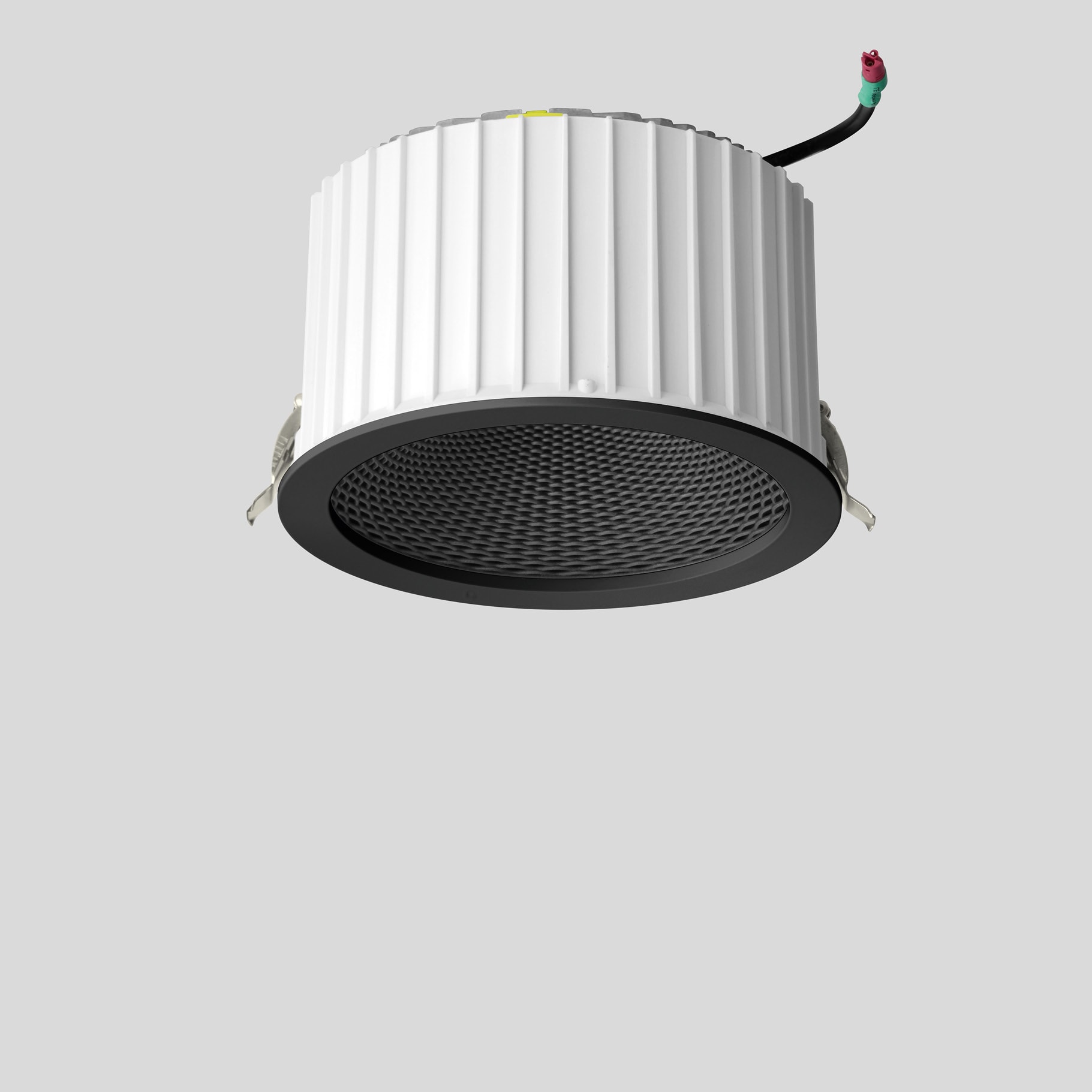 Bega - Plafonnier encastré, pour l'intérieur, Noir satiné · 3000 K