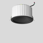 Bega - Plafonnier encastré, pour l'intérieur, Noir satiné · 3000 K