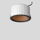 Bega - Plafonnier encastré, pour l'intérieur, Noir satiné · 3000 K