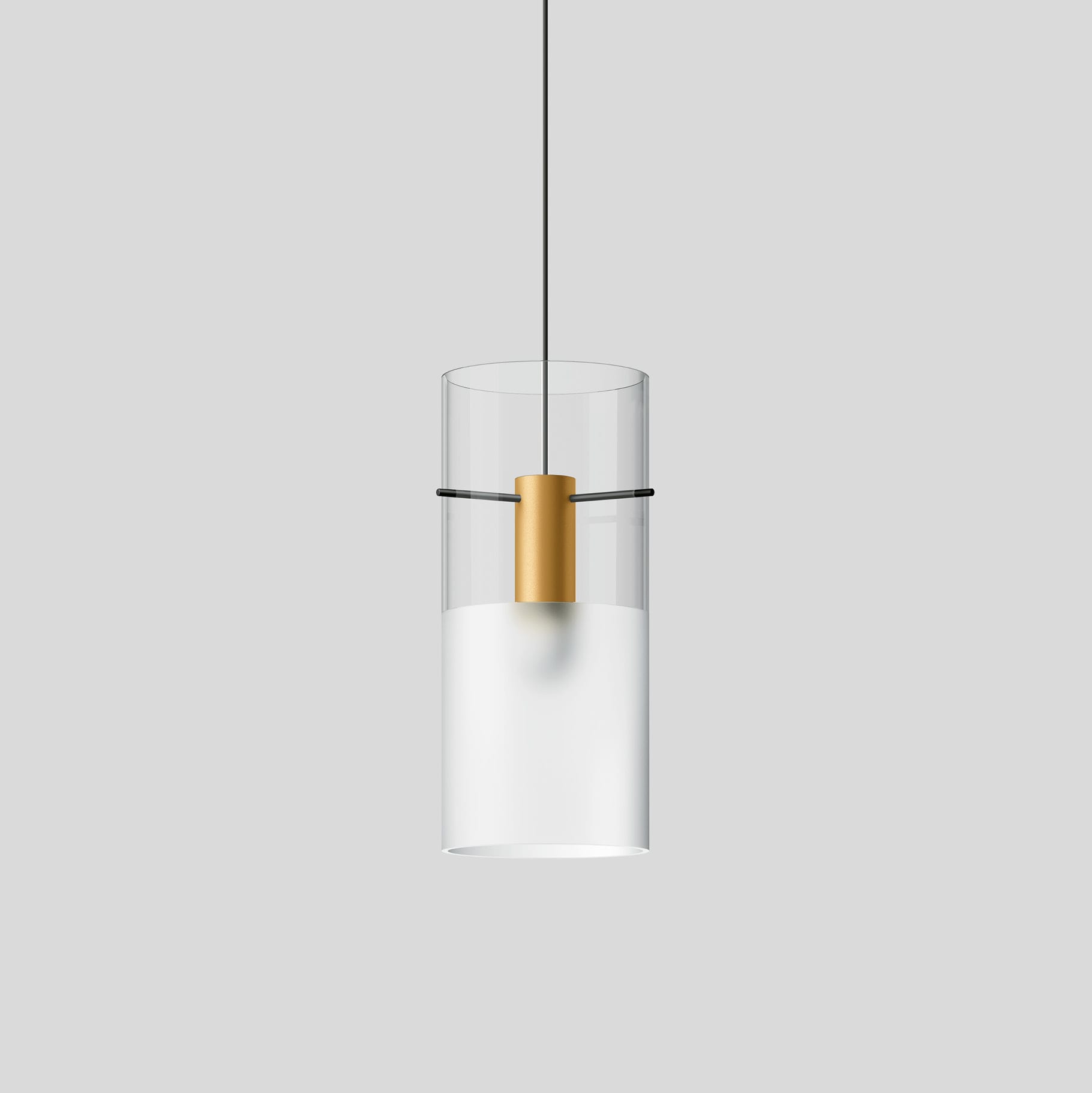 Bega - Suspension modulaire, pour l'intérieur, Laiton satiné · 2700 K