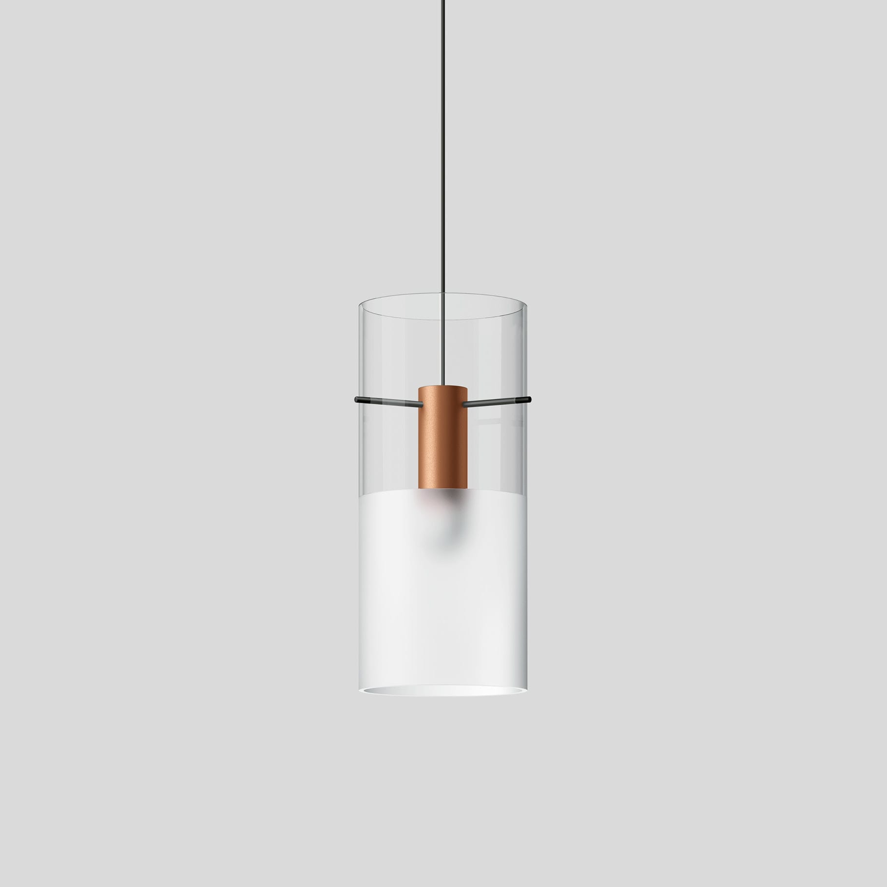 Bega - Suspension modulaire, pour l'intérieur, Cuivre satiné · 2700 K