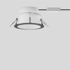 Bega - Plafonnier encastré, pour l'intérieur, Noir satiné · 3000 K