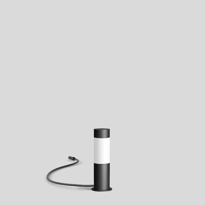 Bega - Lum. de jardin Plug & Play, Graphite · 3000 K