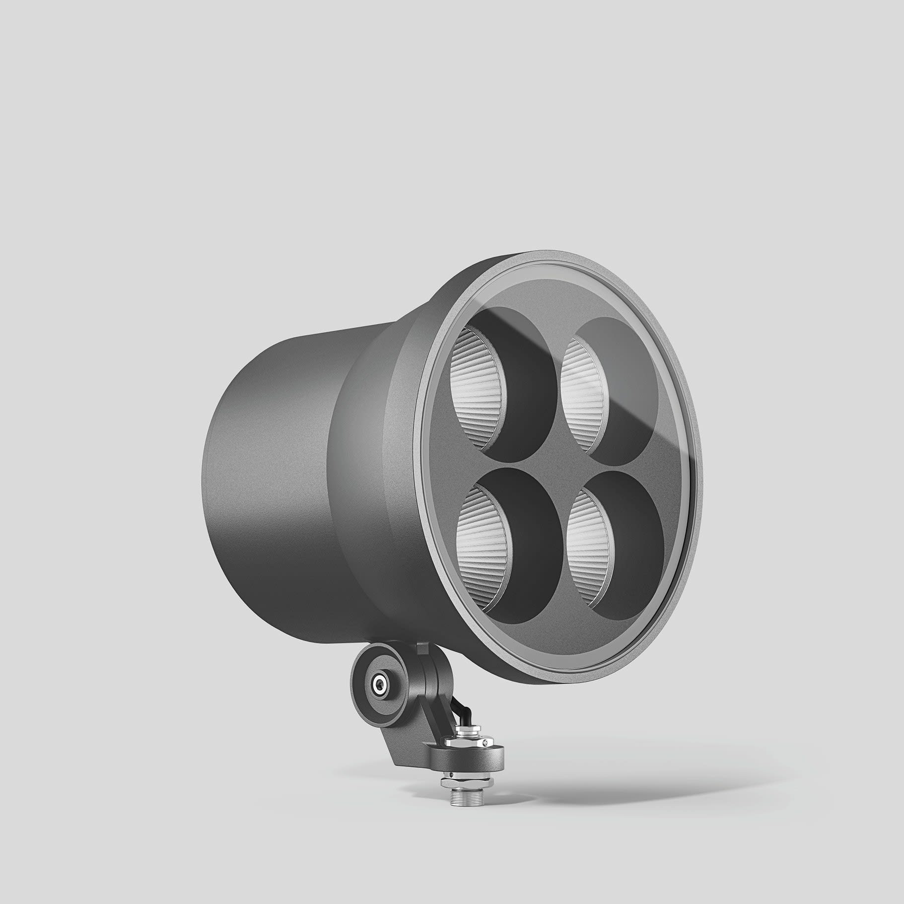 Bega - Projecteur compact, Argent · 3000 K