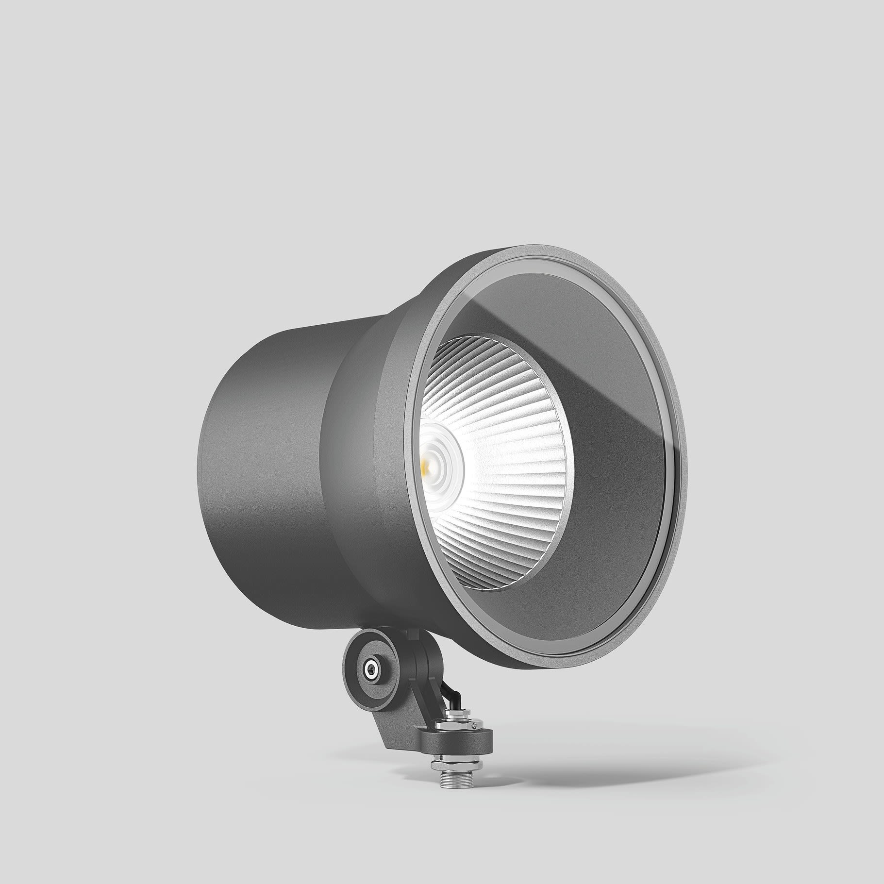 Bega - Projecteur compact, Argent · 3000 K