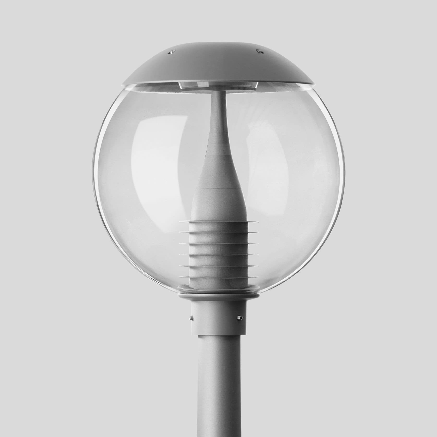 Bega - Luminaire tête de mât, Argent · 4000 K