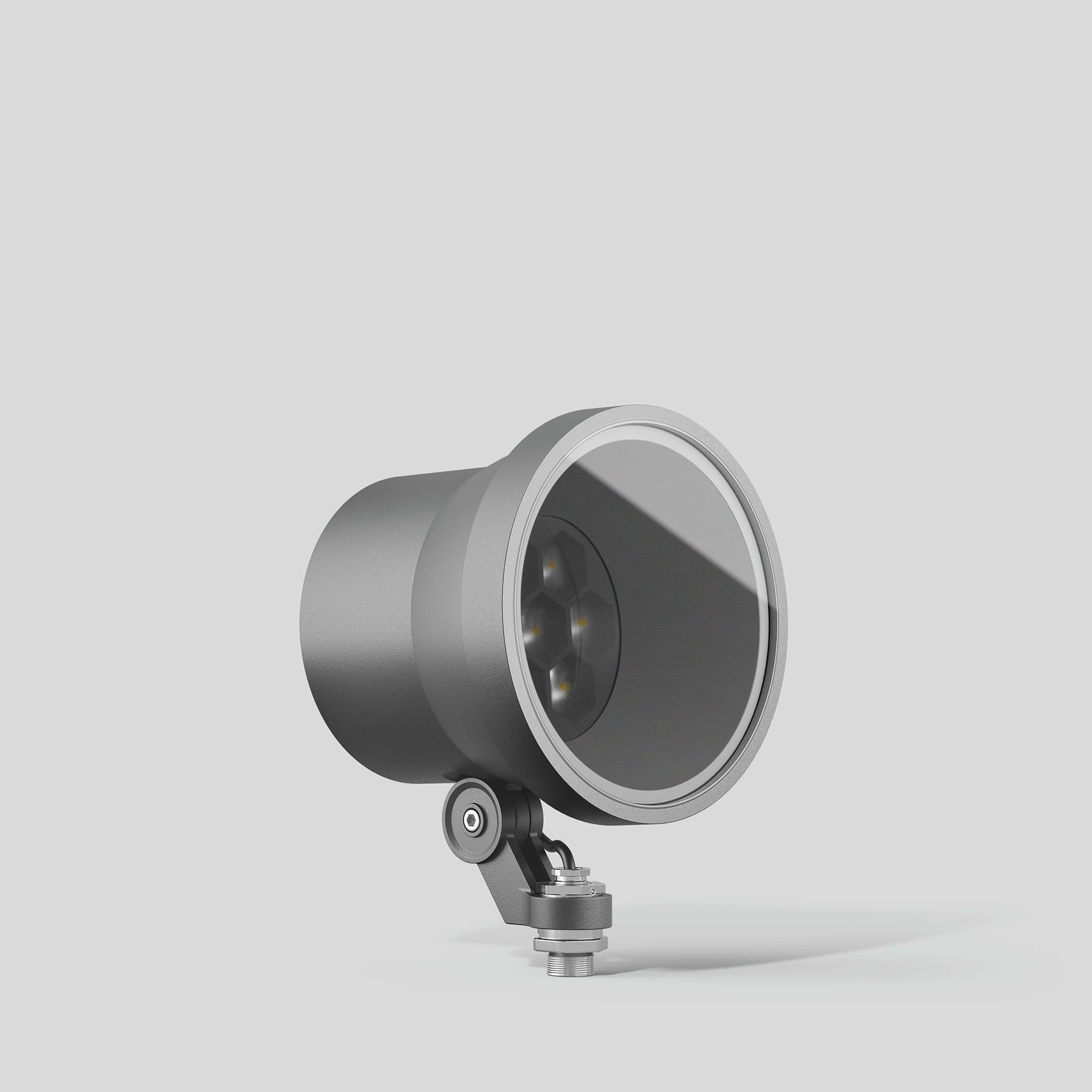 Bega - Projecteur compact, Argent · 4000 K