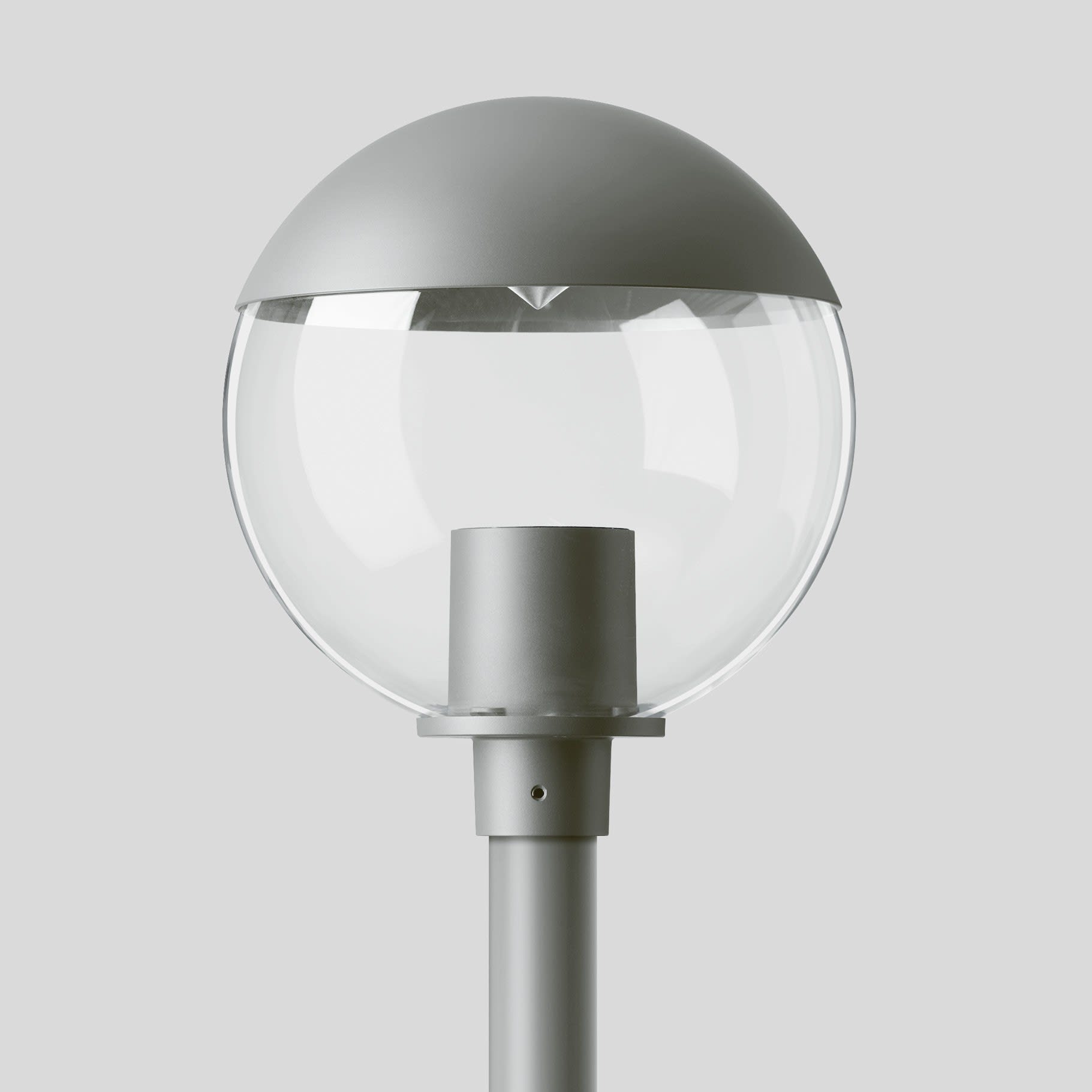 Bega - Luminaire tête de mât, Argent · 4000 K