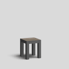 Bega - Mobilier Urbain, Tabouret, Graphite · Marshland Oak
