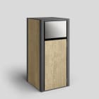 Bega - Mobilier Urbain, Poubelle, Graphite · Polar Oak