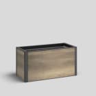 Bega - Mobilier Urbain, Bac à plantes rectangulaire, Graphite · Polar Oak