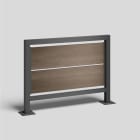 Bega - Mobilier Urbain, Cloison, Graphite · Marshland Oak