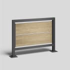 Bega - Mobilier Urbain, Cloison, Graphite · Polar Oak