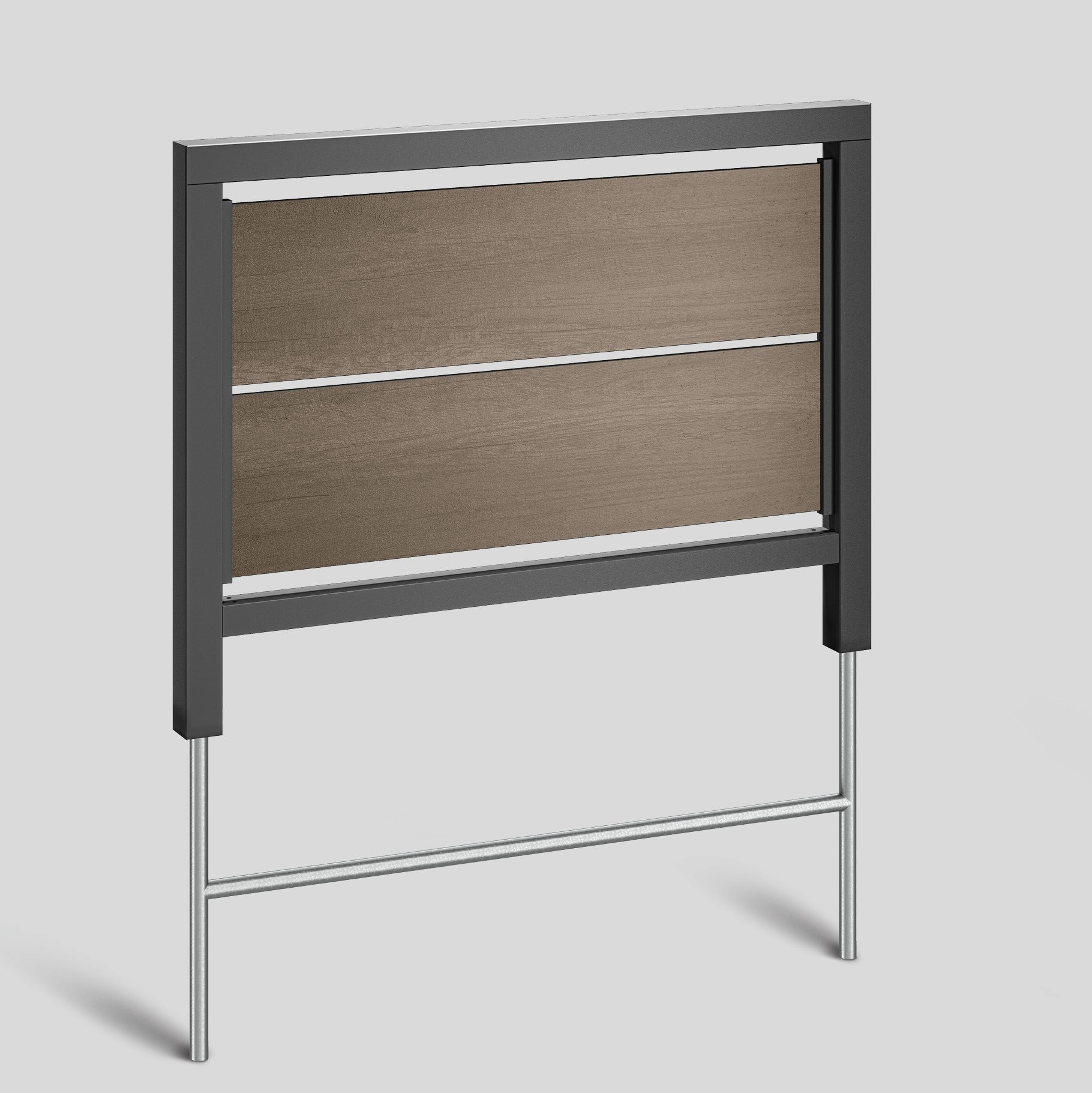 Bega - Mobilier Urbain, Cloison, Graphite · Marshland Oak