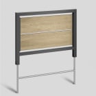 Bega - Mobilier Urbain, Cloison, Graphite · Polar Oak