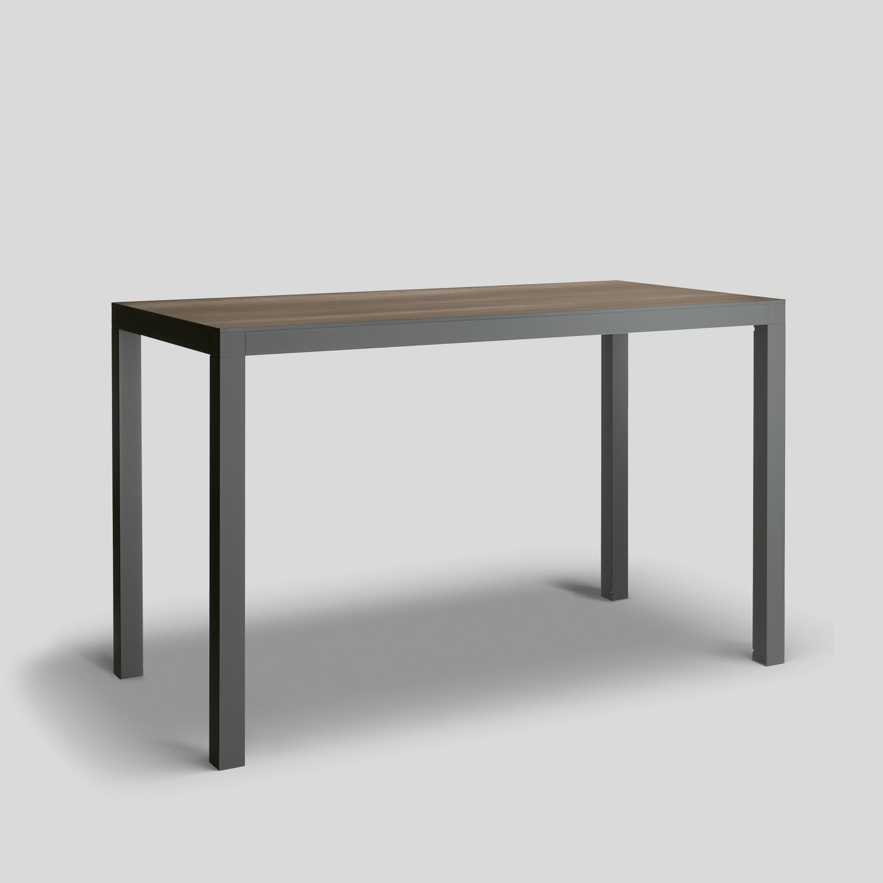 Bega - Mobilier Urbain Table haute, Graphite · Marshland Oak