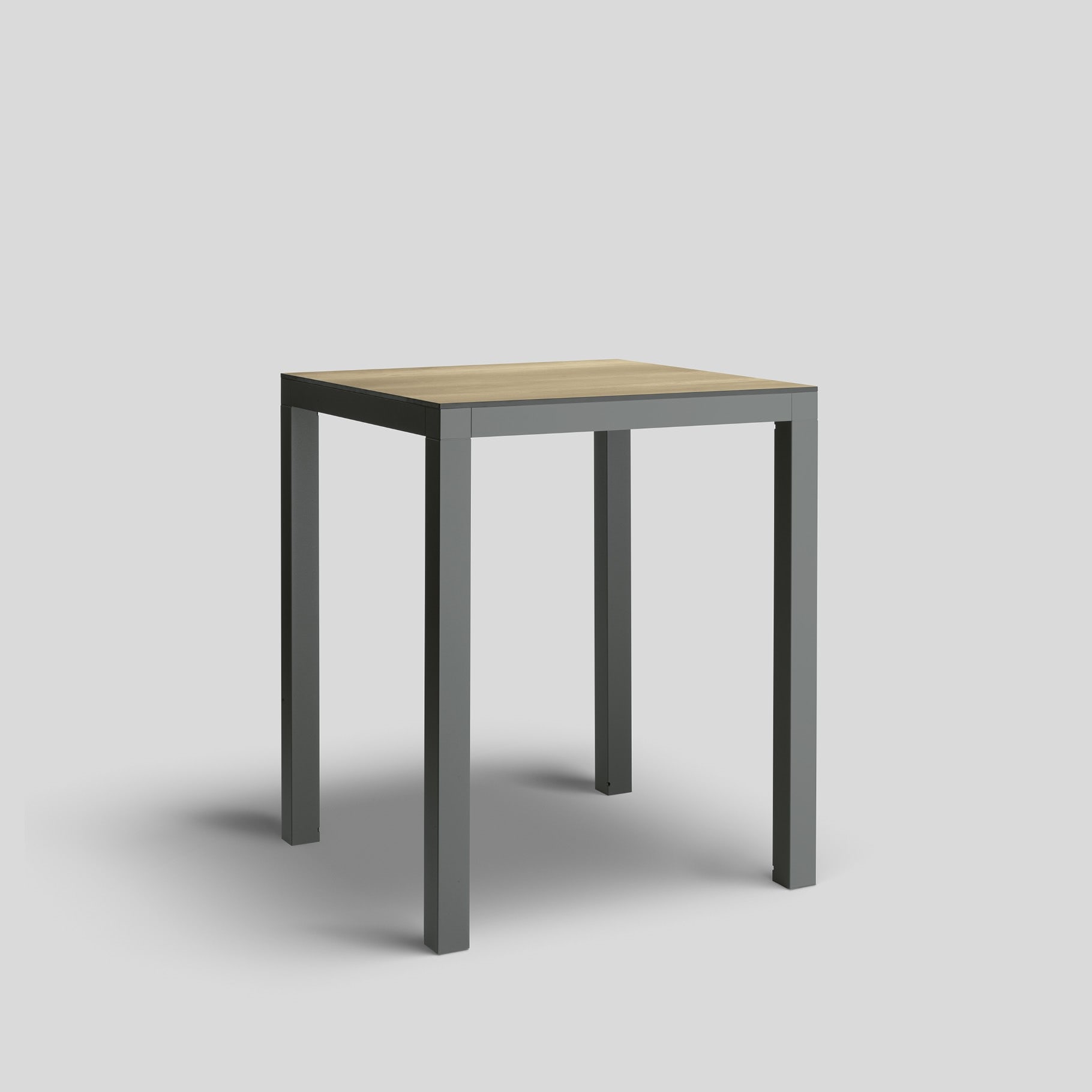 Bega - Mobilier Urbain Table haute, Graphite · Polar Oak