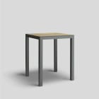 Bega - Mobilier Urbain Table haute, Graphite · Polar Oak