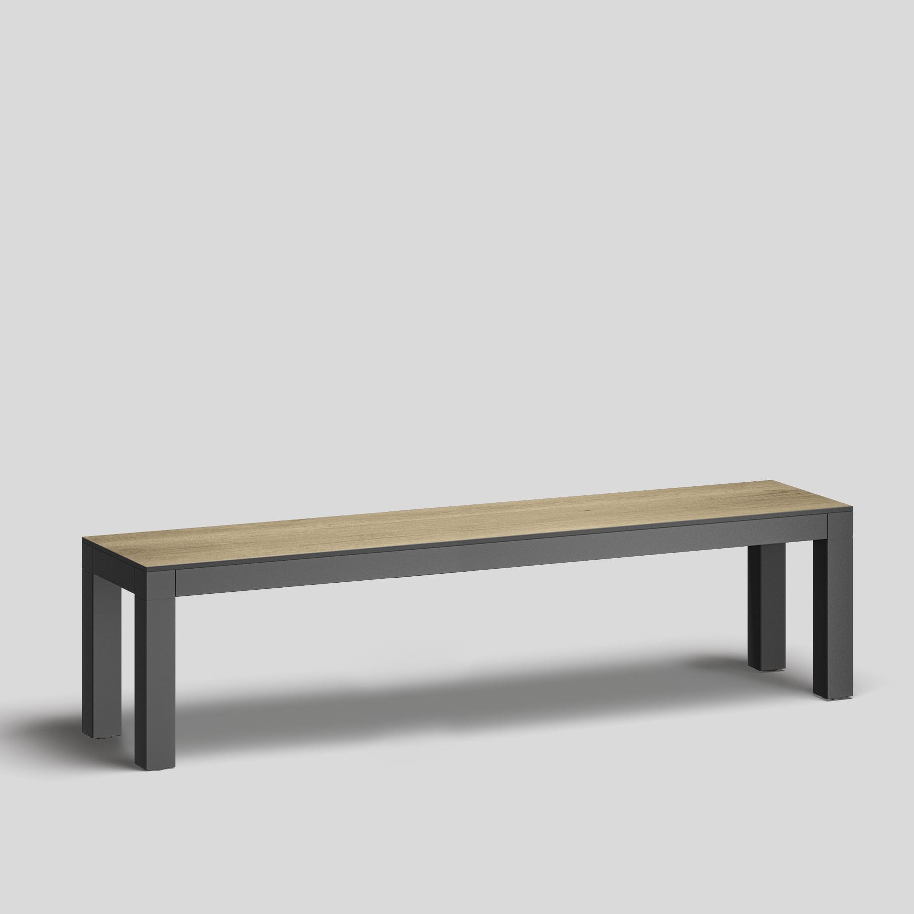 Bega - Mobilier Urbain Banque, Graphite · Polar Oak