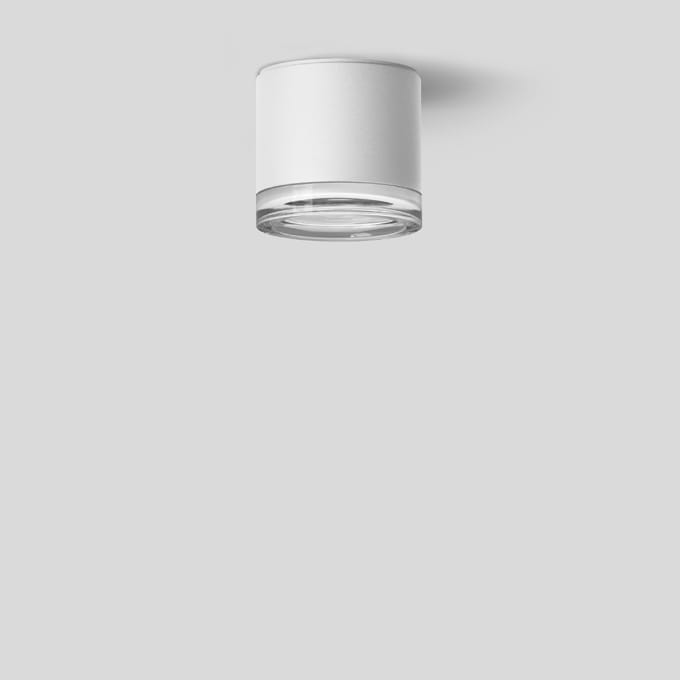 Bega - Plafonnier-spot en saillie, pour intérieur et extérieur, Blanc · 3000 K