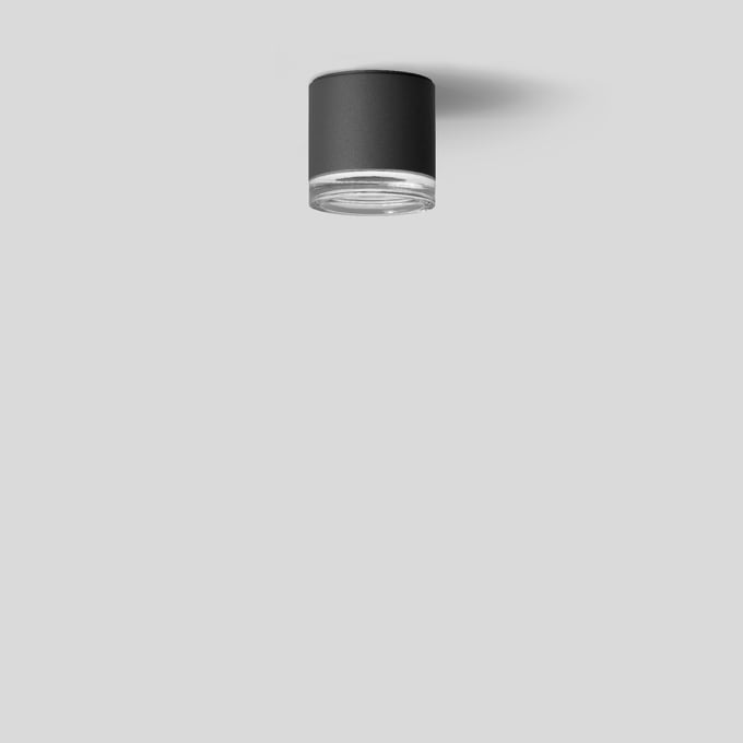 Bega - Plafonnier-spot en saillie, pour intérieur et extérieur, Graphite · 4000 K