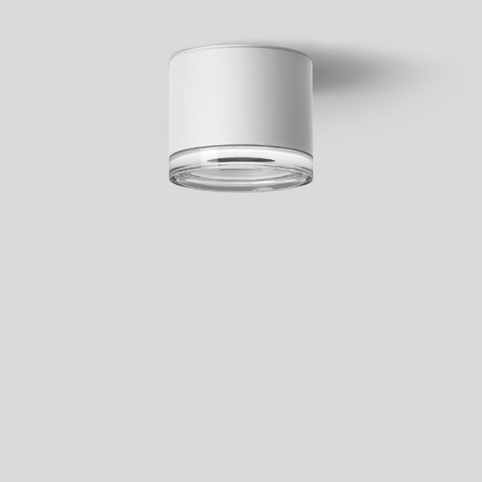 Bega - Plafonnier-spot en saillie, pour intérieur et extérieur, Blanc · 4000 K