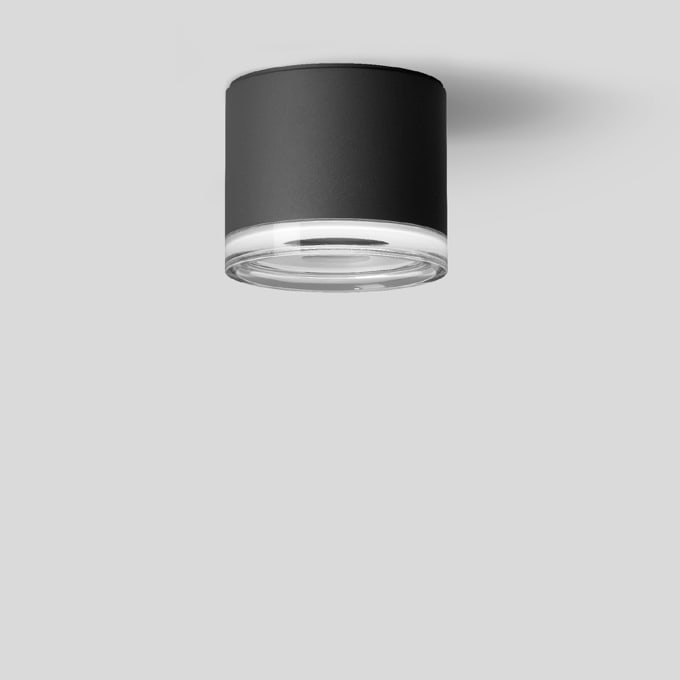 Bega - Plafonnier-spot en saillie, pour intérieur et extérieur, Graphite · 3000 K