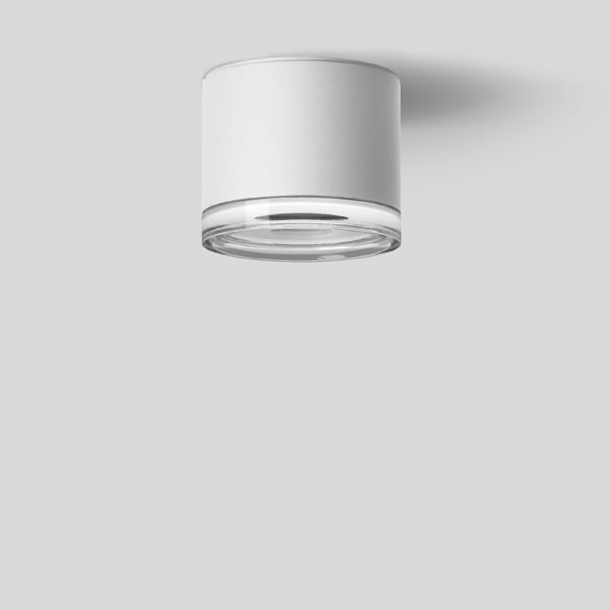 Bega - Plafonnier-spot en saillie, pour intérieur et extérieur, Blanc · 3000 K
