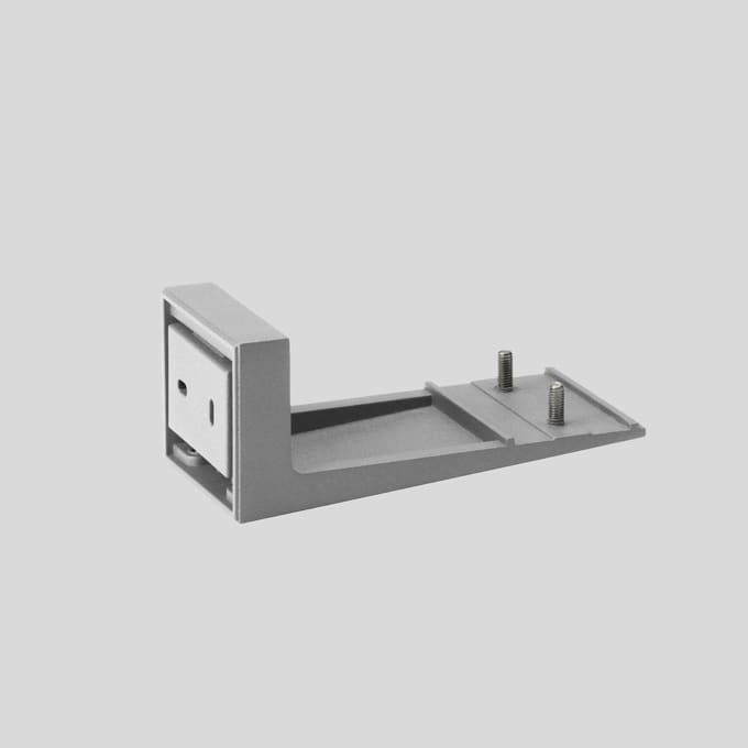 Bega - Potence murale, pour projecteur de façades, Argent