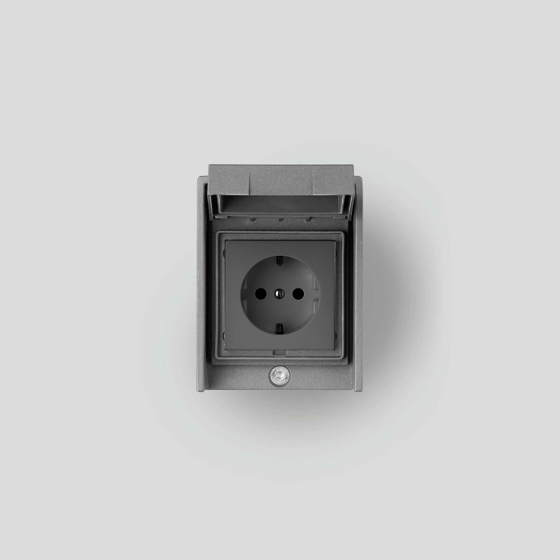 Bega - Boîter d'encastrement, pour intérieur et extérieur, Argent