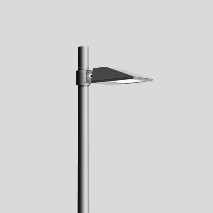 Bega - Luminaire tête de mât, Argent · 4000 K