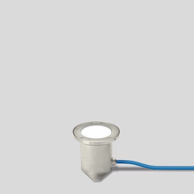Bega - Luminaire encastré dans le sol, pour intérieur et extérieur, Acier inoxydable ·