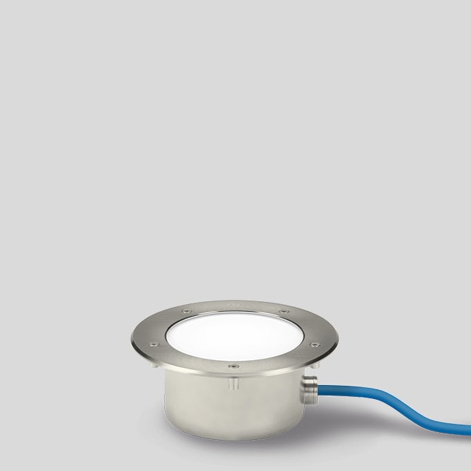 Bega - Luminaire encastré dans le sol, pour intérieur et extérieur, Acier inoxydable