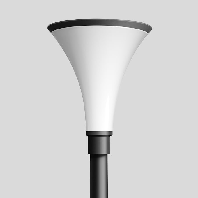 Bega - Luminaire tête de mât, Graphite · 4000 K