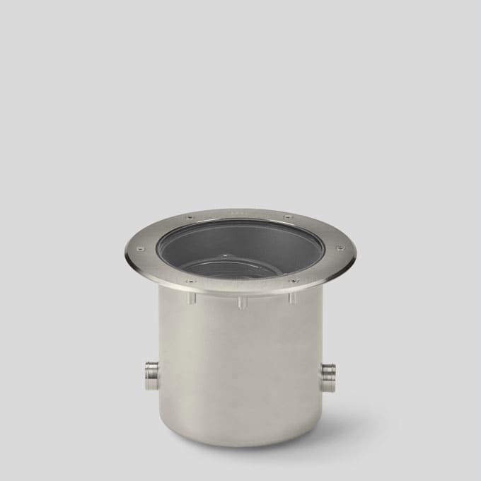 Bega - Luminaire encastré dans le sol, Acier inoxydable mat · 3000 K