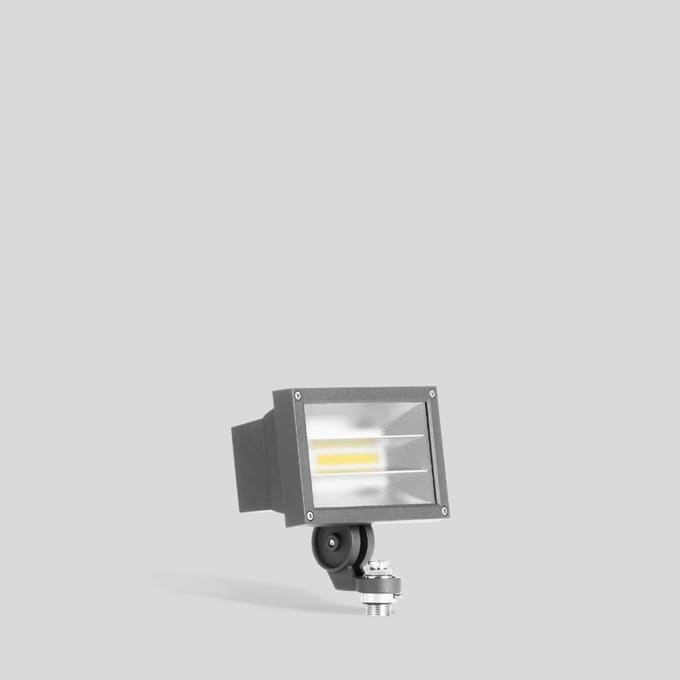 Bega - Projecteur de façades, pour intérieur et extérieur, Argent · 3000 K