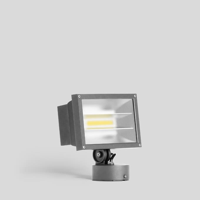 Bega - Projecteur de façades, pour intérieur et extérieur, Argent · 4000 K