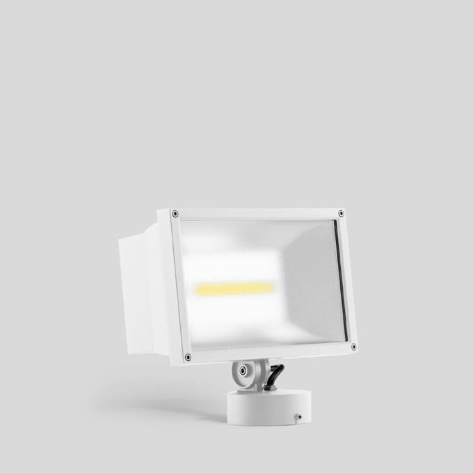 Bega - Projecteur de façades, pour intérieur et extérieur, Blanc · 3000 K