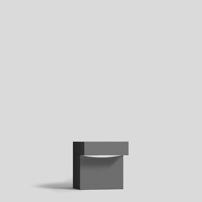Bega - Borne lumineuse, pour intérieur et extérieur, Graphite · 3000 K