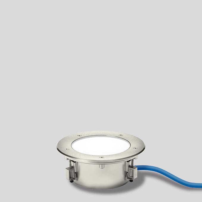 Bega - Luminaire encastré dans le sol, pour intérieur et extérieur, Acier inoxydable