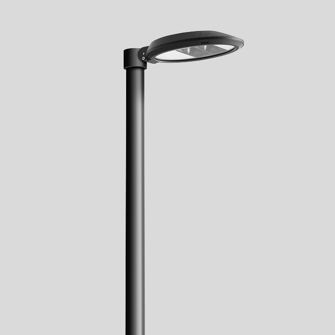 Bega - Luminaire tête de mât, Graphite · 3000 K