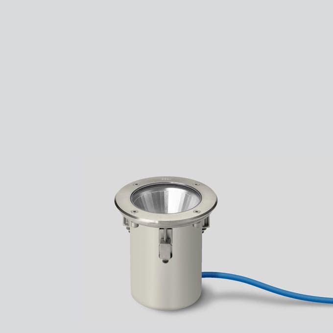 Bega - Luminaire encastré dans le sol, Acier inoxydable mat · 3000 K