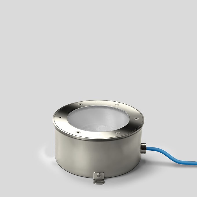 Bega - Luminaire encastré dans le sol, pour intérieur et extérieur, Acier inoxydable